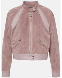 Tom Ford - Cropped Suede Jacket - Lyst