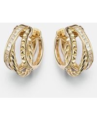 David Yurman - Orecchini A Cerchio Dy Crossover - Lyst