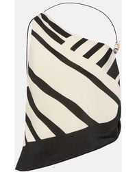SIR. - Crop Top Asimetrico Arte De Saten De Seda - Lyst