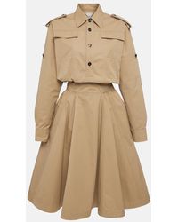 Bottega Veneta - Cotton Twill Shirt Dress - Lyst