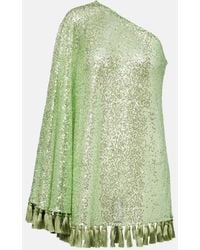‎Taller Marmo - Es Trench One-Shoulder Sequined Minidress - Lyst