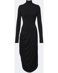 Proenza Schouler - Imogen Draped Gathered Jersey Midi Dress - Lyst