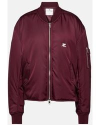Courreges - Logo Bomber Jacket - Lyst