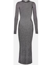 Isabel Marant - Fanelie Knitted Lame Maxi Dress - Lyst