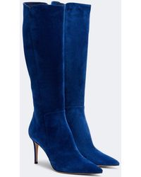 Gianvito Rossi - Suede Knee-High Boots - Lyst
