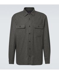 Ralph Lauren - Pinstripe Wool Shirt - Lyst