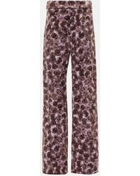 Dries Van Noten - Pantera Cotton-Blend Straight Pants - Lyst