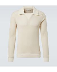 Wales Bonner - Polopullover Song Aus Baumwoll-Mesh - Lyst
