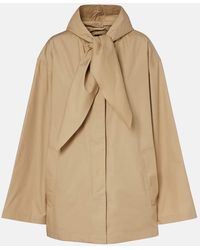 TOTEME - Scarf-Detail Cotton Jacket - Lyst