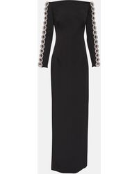 Safiyaa - Maimie Crystal-embellished Crepe Gown - Lyst