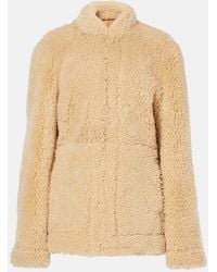 TOTEME - Cinched Shearling Jacket - Lyst