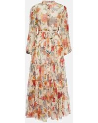 Zimmermann - Abito midi 'Ginger' - Lyst