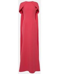 Safiyaa - Vestido de fiesta Ginkgo con capa - Lyst