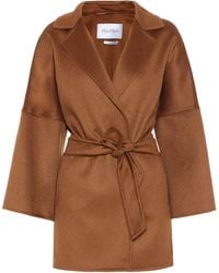 Max Mara Angizi Double-face Cashmere Coat - Brown