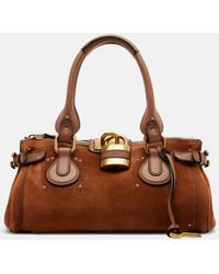 Chloé - Paddington Suede Shoulder Bag - Lyst