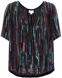 Velvet - Nikky Sequined Top - Lyst