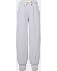Brunello Cucinelli - Cotton Jersey Sweatpants - Lyst