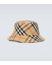 Burberry - Ekd Check Bucket Hat - Lyst