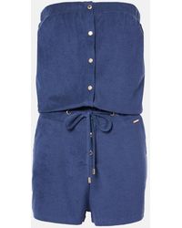 Melissa Odabash - Naomi Cotton-Blend Terry Romper - Lyst