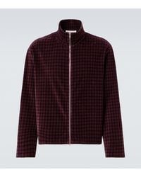 Our Legacy - Shrunken Cotton-Blend Velour Jacket - Lyst