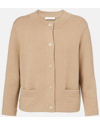 Vince - Shrunken Wool And Cashmere Cardigan - Lyst
