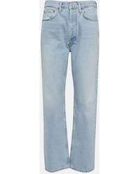 Agolde - High-Rise Straight Jeans 90's Pinch Waist - Lyst