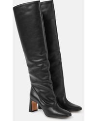 Souliers Martinez - Roberta Leather Knee-high Boots - Lyst