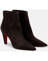 Christian Louboutin - Vibella 85 Suede Ankle Boots - Lyst