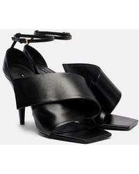 Givenchy - Sliced Square 95 Leather Sandals - Lyst
