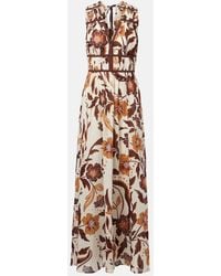 Poupette - Chiara Floral Cotton Maxi Dress - Lyst
