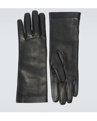 Saint Laurent - Guantes Cassandre De Piel - Lyst