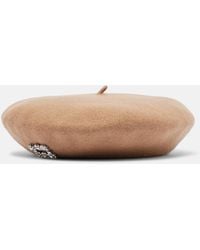 Roger Vivier - Embellished Wool Beret - Lyst