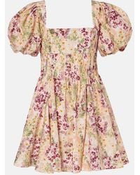 Agua Bendita - Caramelo Florecer Cotton Minidress - Lyst