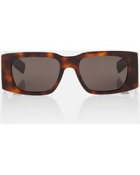 Saint Laurent - Sl 654 Rectangular Sunglasses - Lyst