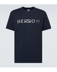 Loewe - Cotton-Blend Anagram T-Shirt - Lyst