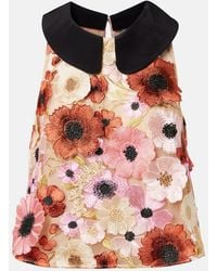 Dorothee Schumacher - Blooming Meadow Silk-Trimmed Top - Lyst