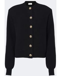 Balmain - Cashmere And Wool Cardigan - Lyst