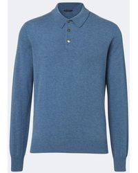 Rubinacci - Cashmere Polo Sweater - Lyst
