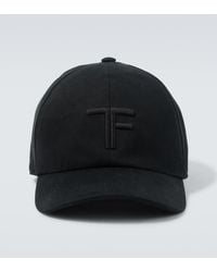 Tom Ford - Logo Embroidered Cotton Baseball Cap - Lyst