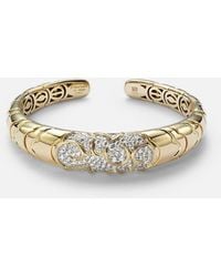Marina B - Armreif Onda Aus 18Kt Gelbgold Mit Diamanten - Lyst