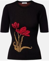 Erdem - Floral Jacquard Top - Lyst