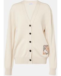 Burberry - Wool Cardigan - Lyst