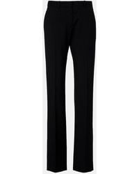 The Row - Hiram Wool Straight Pants - Lyst