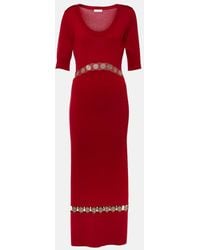 Rabanne - Wool-Blend Maxi Dress - Lyst