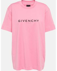 Givenchy T-shirt en coton a logo - Rose
