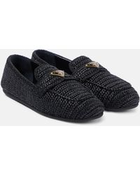 Prada - Crochet Loafers - Lyst