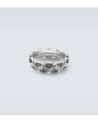 David Yurman - Hex Sterling Ring With Diamonds - Lyst