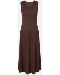 JOSEPH - Pleated Midi Dress - Lyst