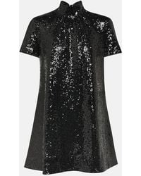 STAUD - Minikleid Mini Ilana Mit Pailletten - Lyst