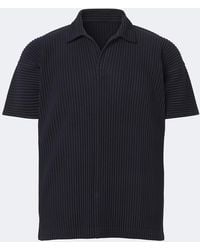 Homme Plissé Issey Miyake - Basics Pleated Polo Shirt - Lyst